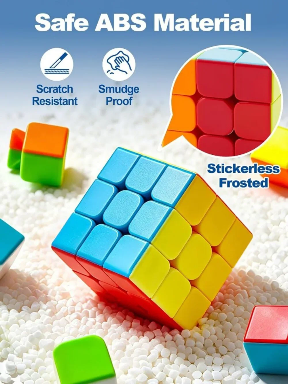Speed Cube Set 2x2 3x3 4x4 5x5 - Stress Relief Fidget Toys for Adults & Kids